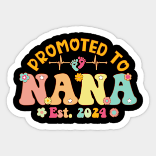 Promoted To Nana 2024 First Time New Nana Pregnancy Sticker